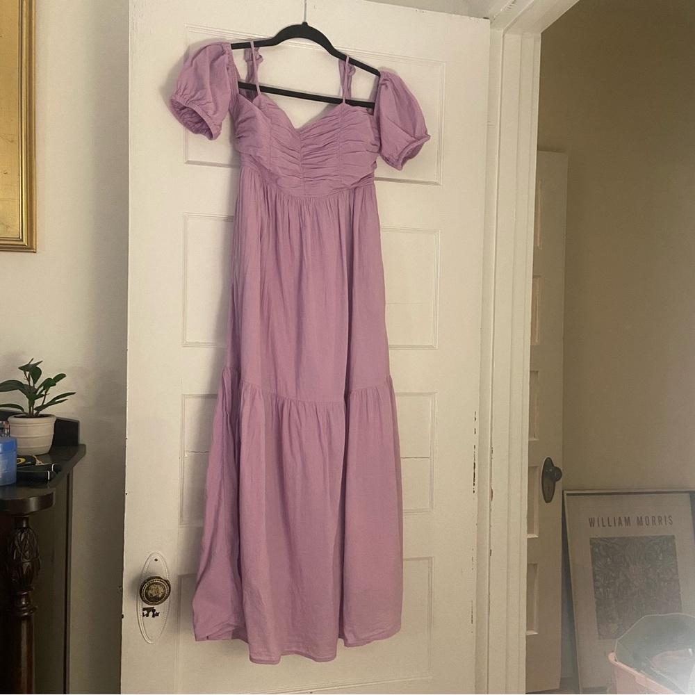 Universal Thread Lavender Purple Puff Sleeve Dress - image 4
